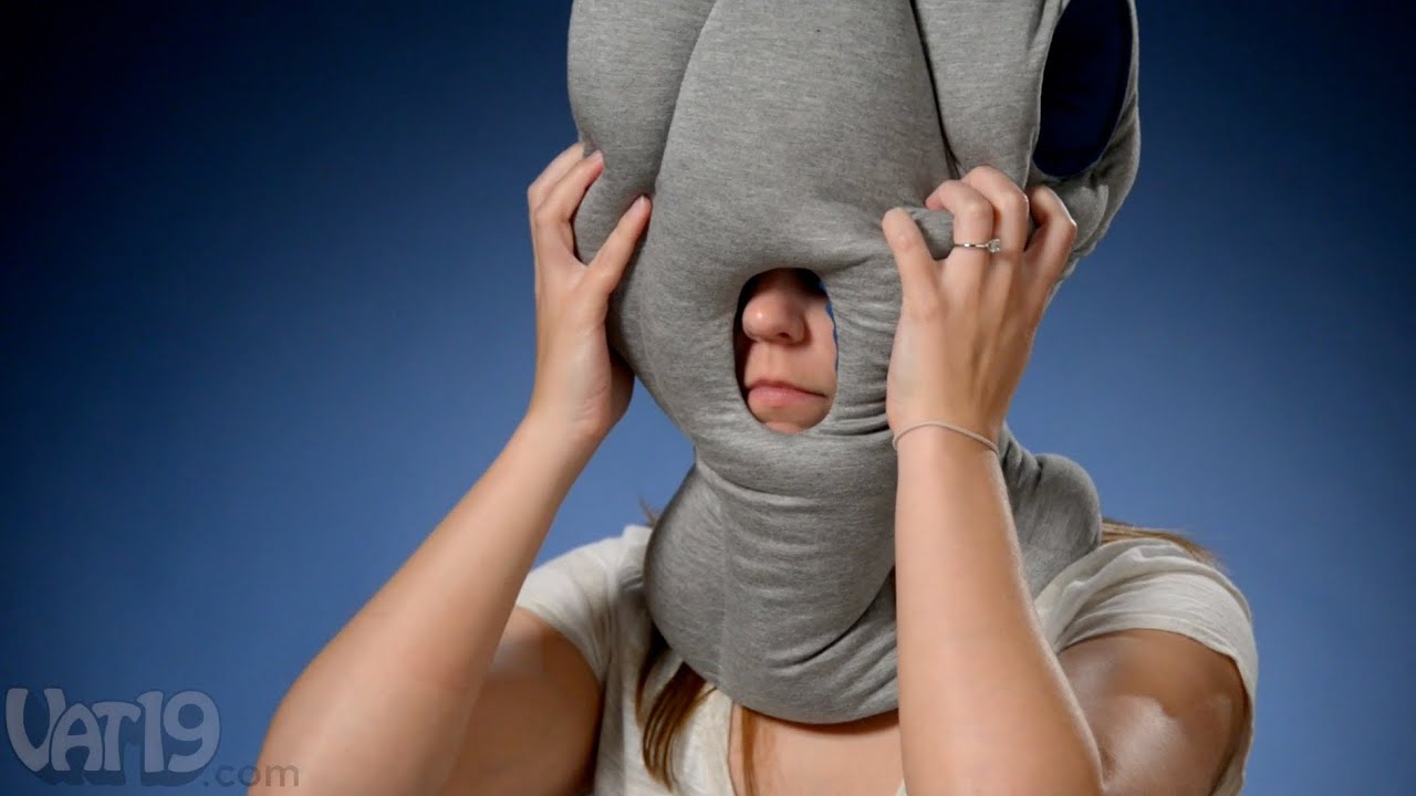 Nap anywhere with the Ostrich Pillow!