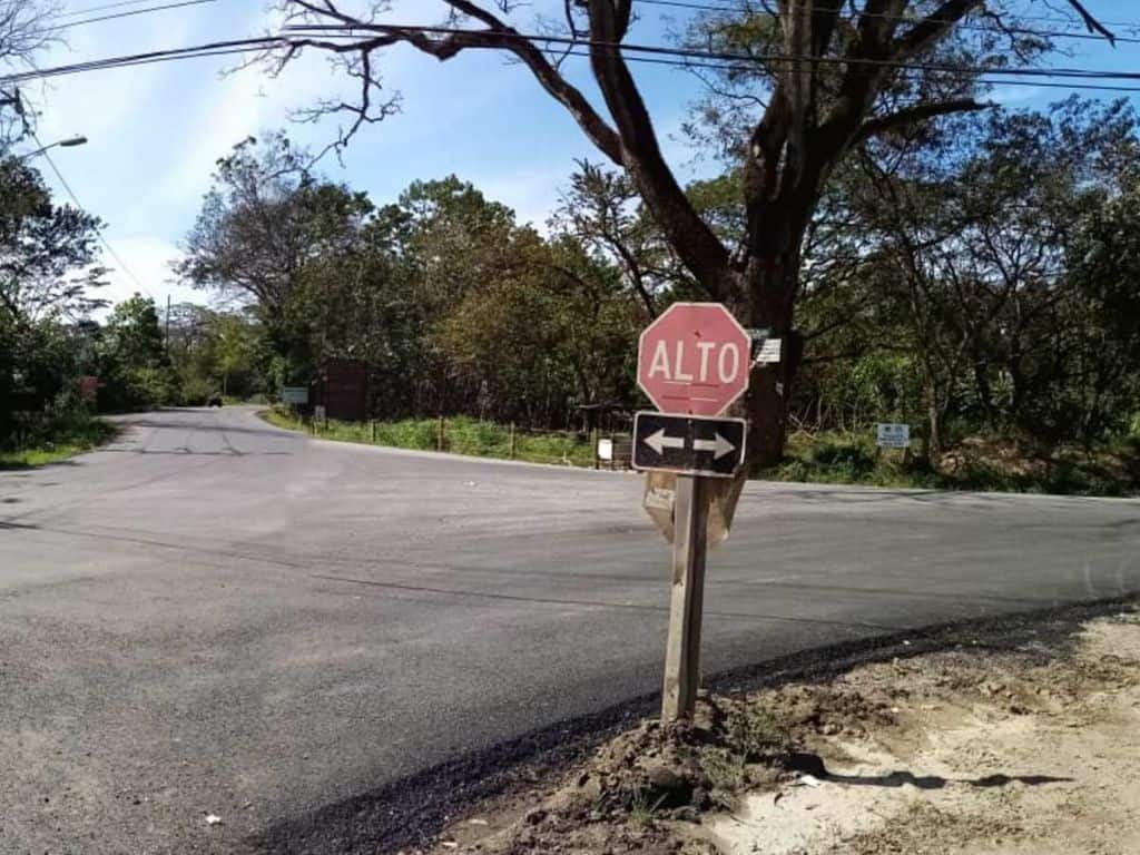 Intersection outside of Liberia, on the way to Nosara, on Costa Rica's Pacific Coast