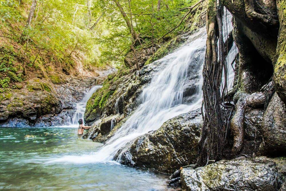 One of the many spectacular waterfalls that dominate Costa Rica's Pacific Coast