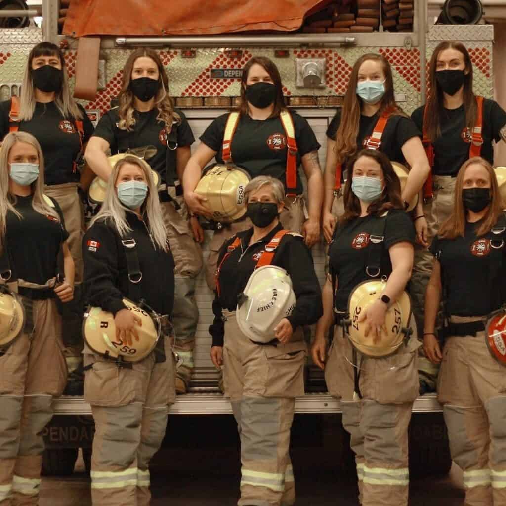 women of the Essa Fire Department