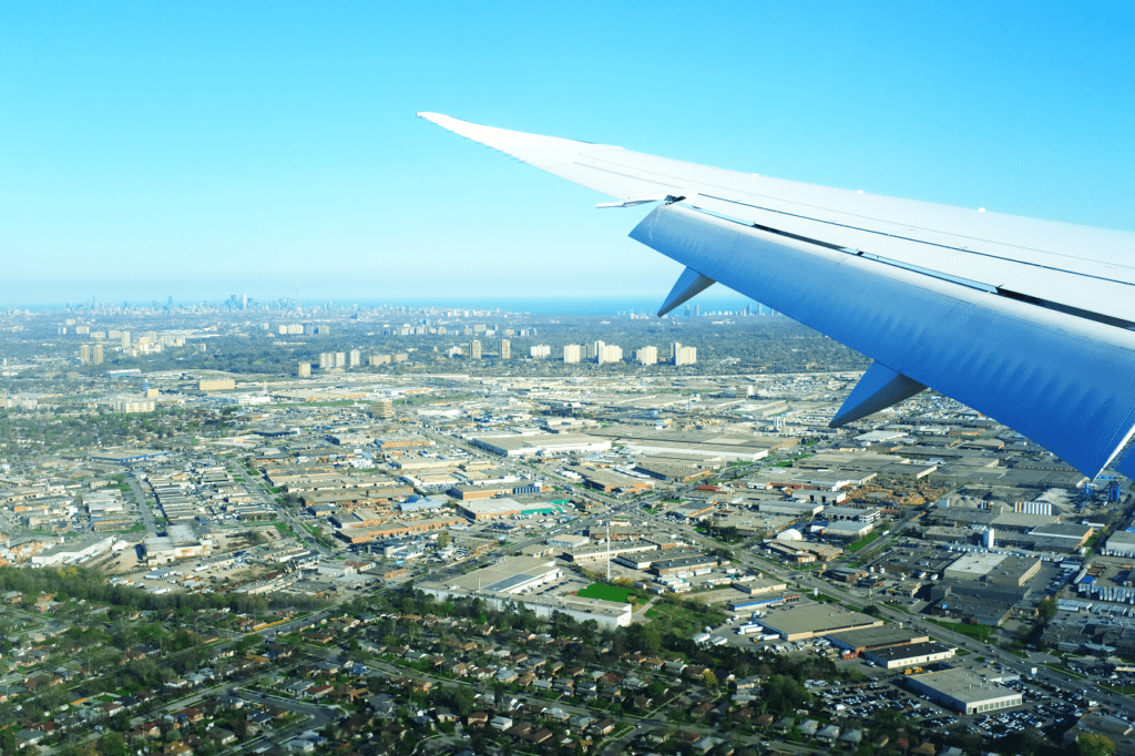 View from the plane, returning to Toronto from Costa Rica's Pacific Coast