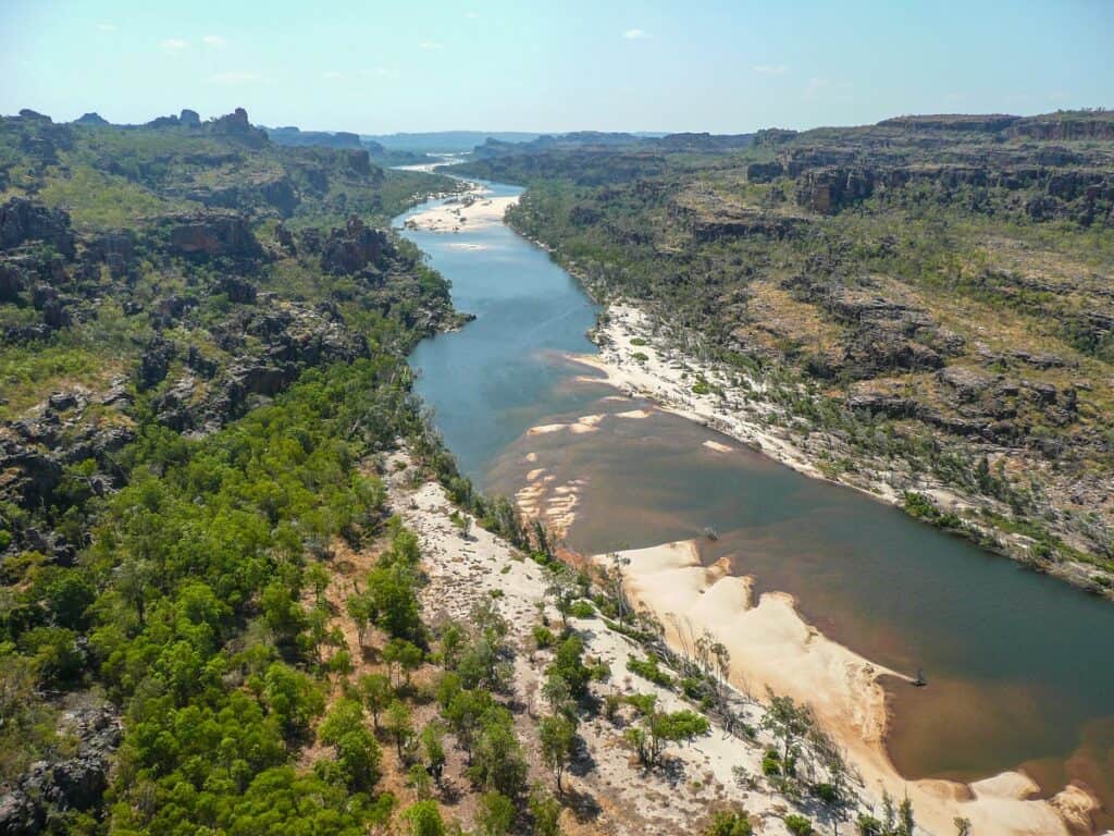 Kakadu National Park, photo of a winding river by Chris Fry