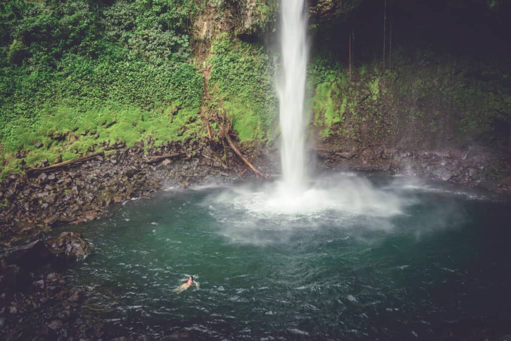 The La Fortuna Waterfall in Costa Rica