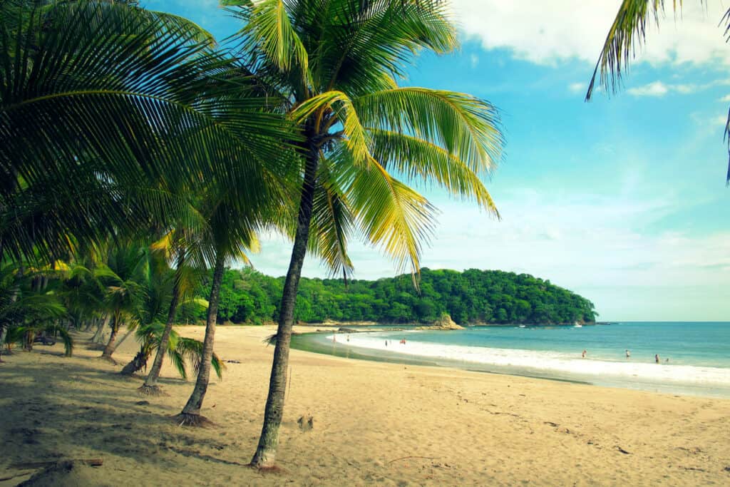 "Playa Carillo" is a beautiful palm tree-lined sandy beach on the northern pacific coast of Costa Rica,popular by both tourists and locals. This tiny hamlet has the most tropical of vibes!