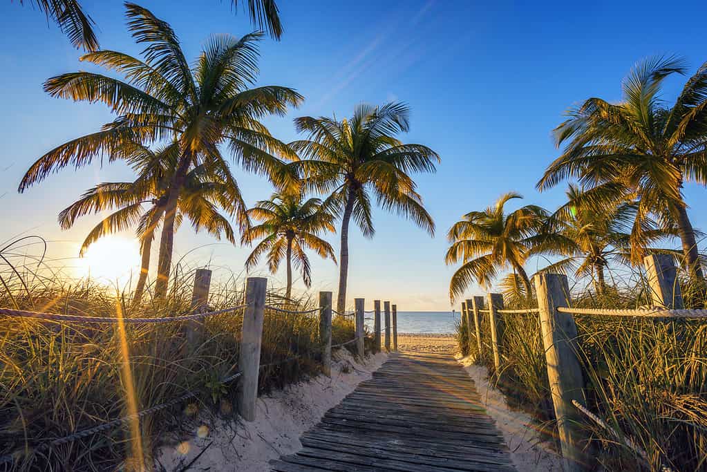 Famous passage to the beach - Key West. it should be on every Florida tour for active seniors