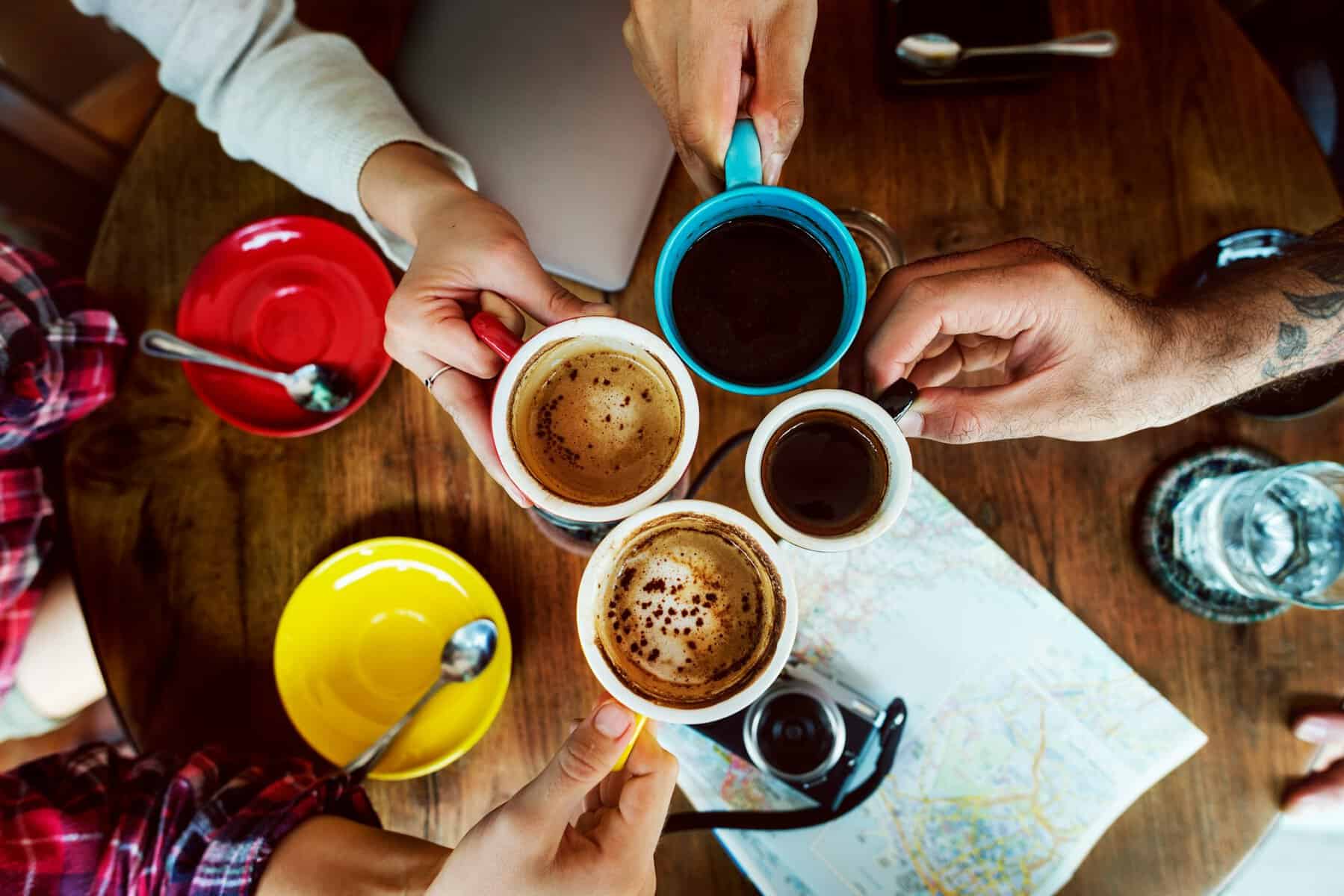 stories get better with age four coffee cups